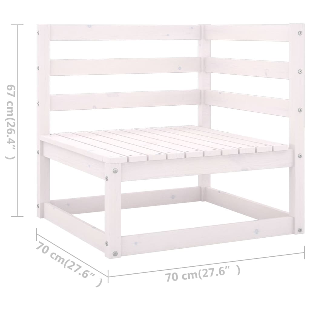 vidaXL 9-delige Loungeset massief grenenhout