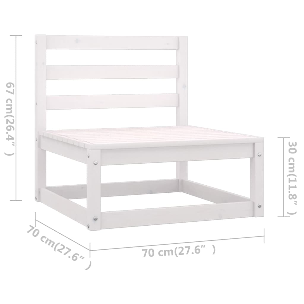 vidaXL 9-delige Loungeset massief grenenhout