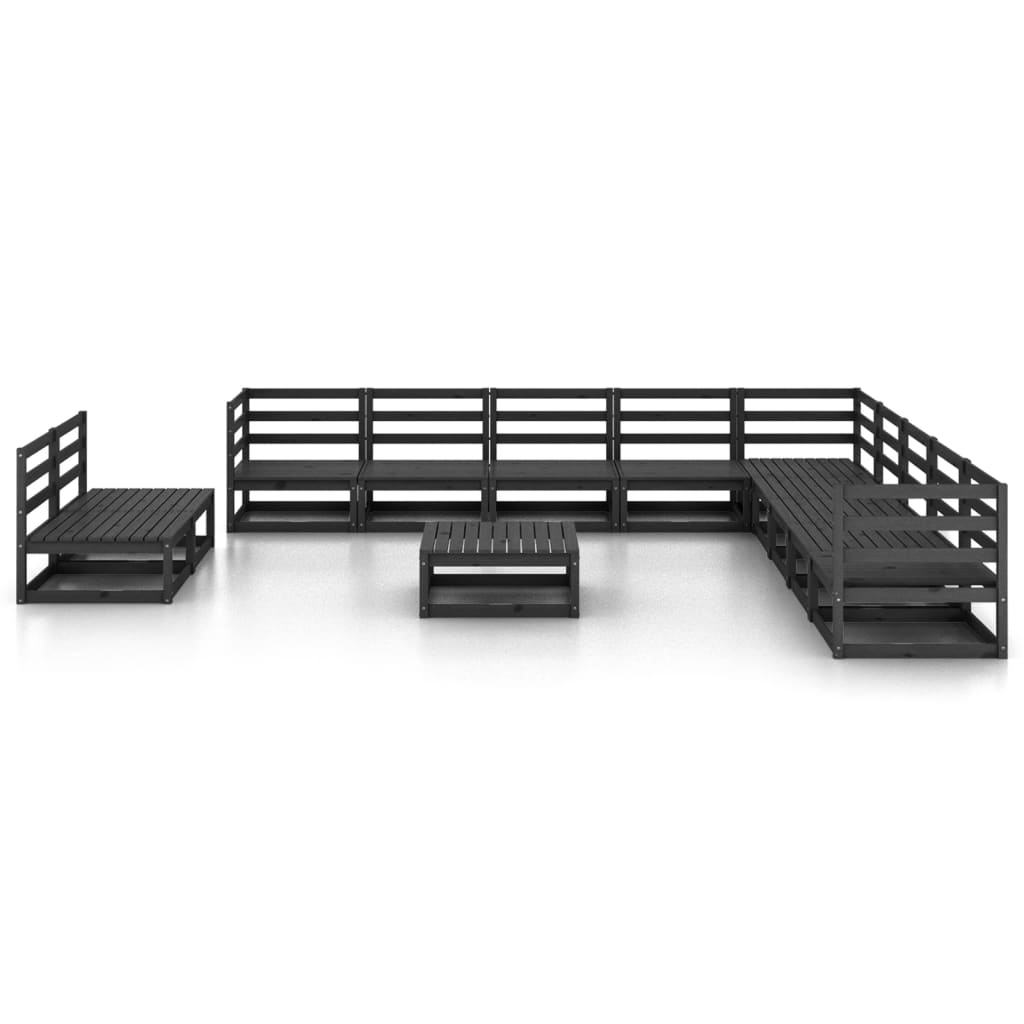 vidaXL 12-Piece Lounge Set Solid Pine Honey Brown