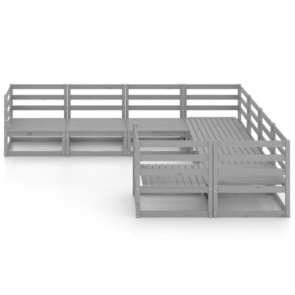vidaXL 8-delige Loungeset massief grenenhout