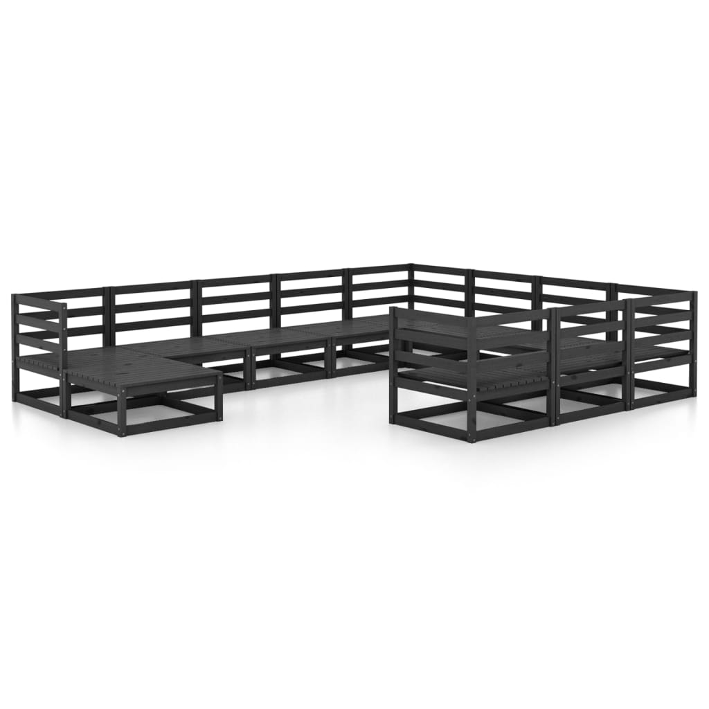 vidaXL 11-delige Loungeset massief grenenhout