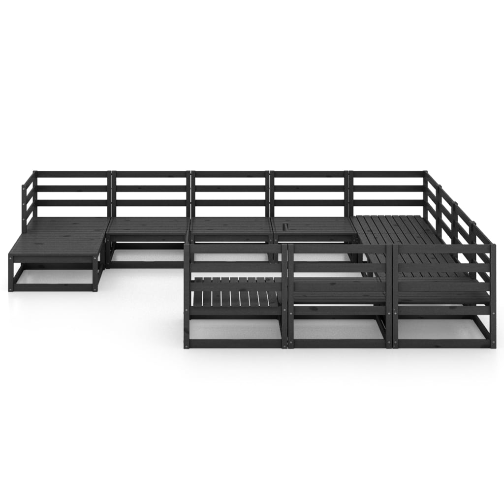 vidaXL 11-delige Loungeset massief grenenhout
