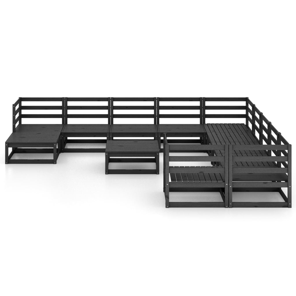 vidaXL 12-delige Loungeset massief grenenhout