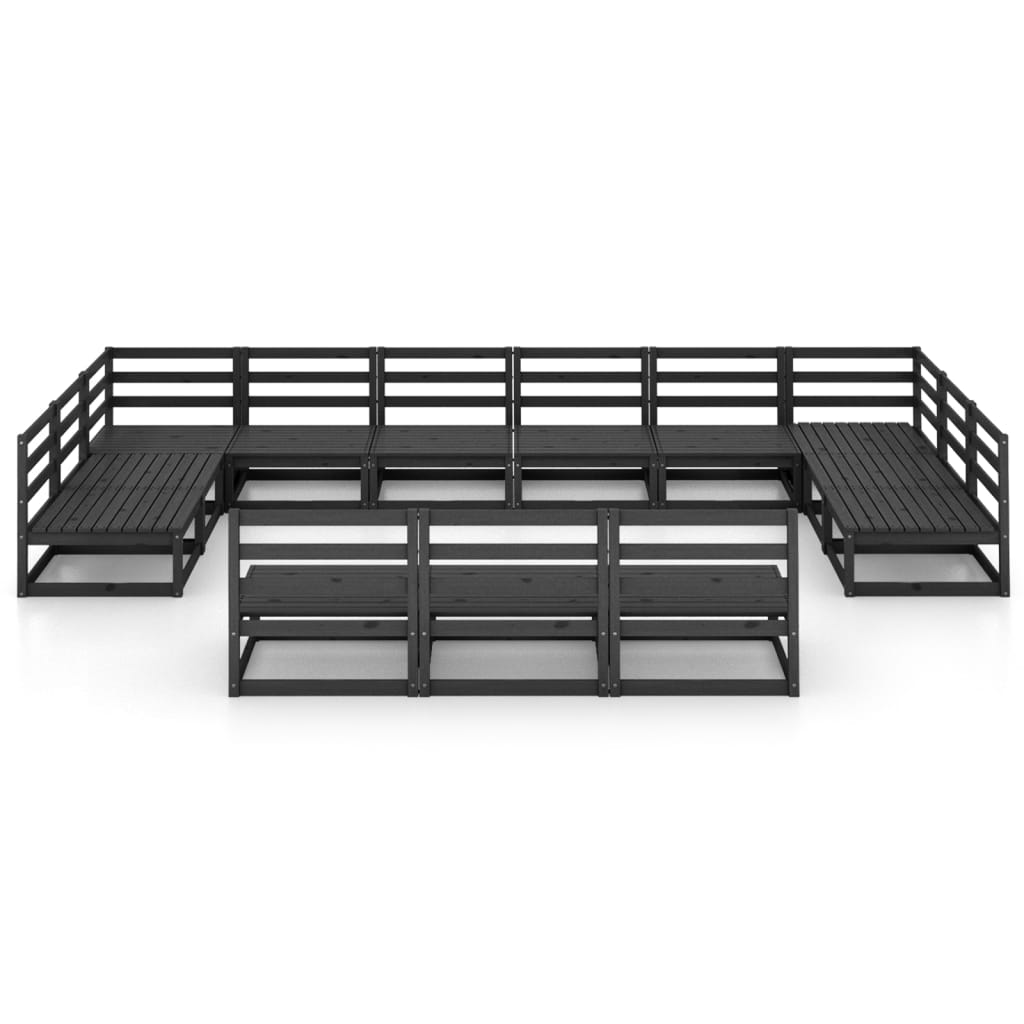 vidaXL 13-piece Lounge Set Solid Pine Wood
