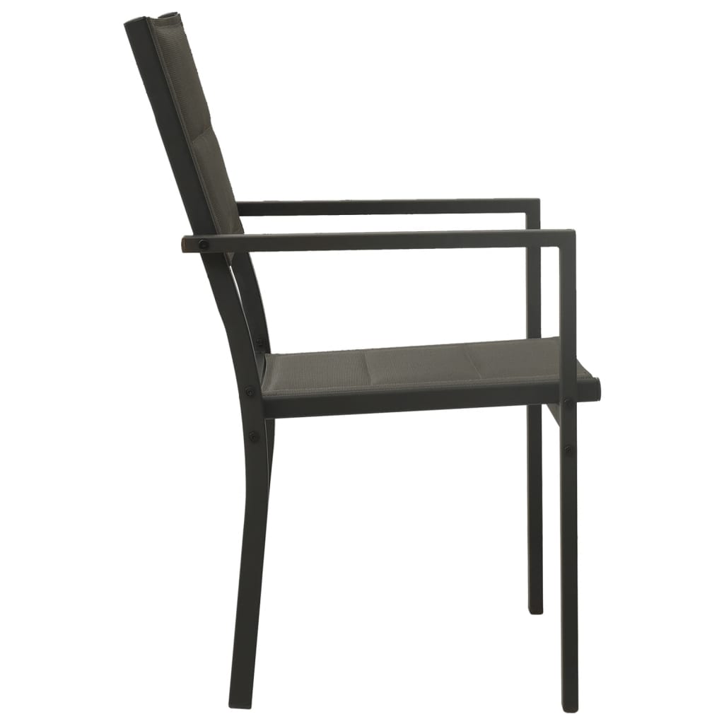 vidaXL 3-Piece Garden Dining Set Steel