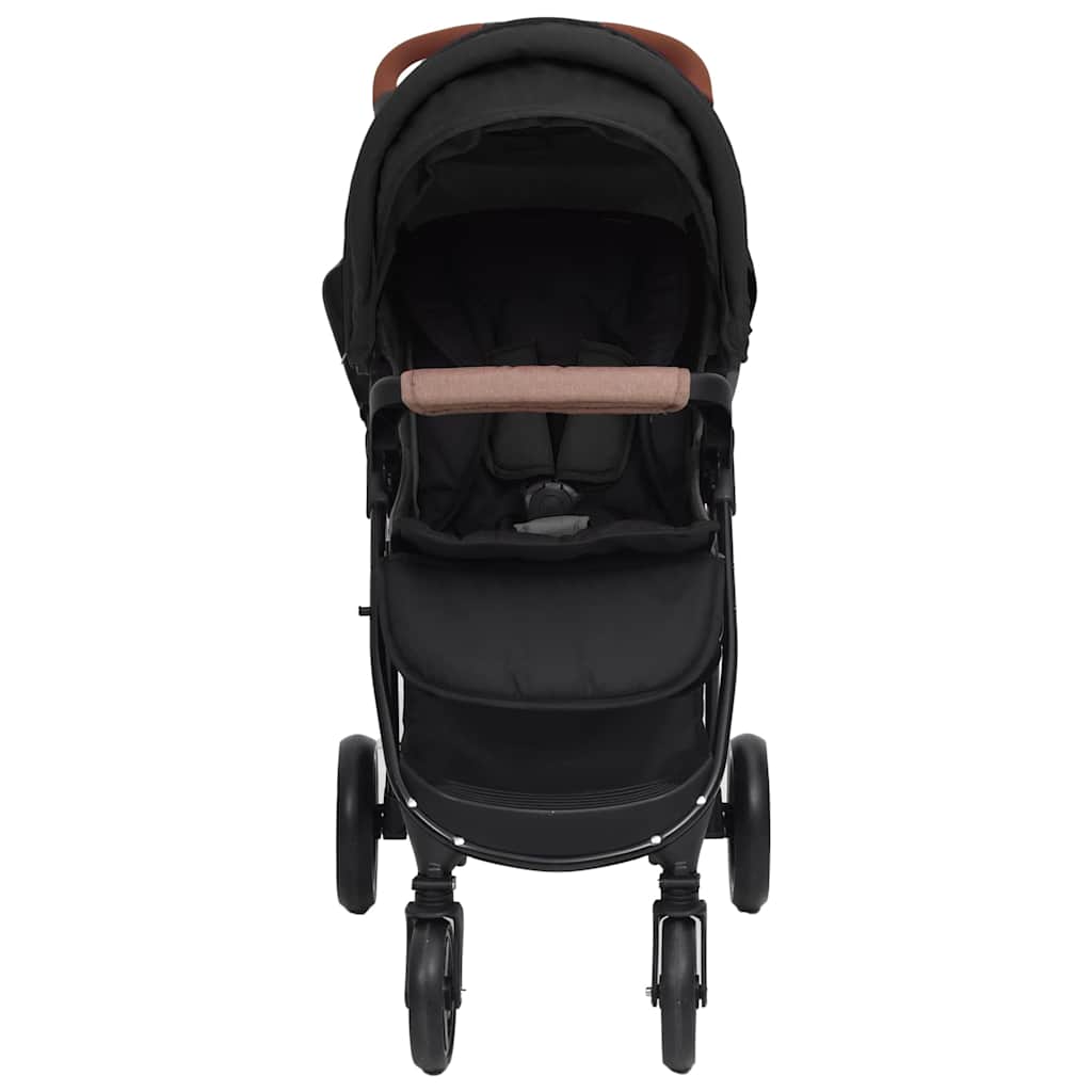 vidaXL 2-in-1 Steel Stroller Light Grey