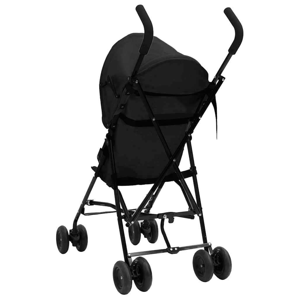 vidaXL Kids' Buggy Steel Light Grey and Black