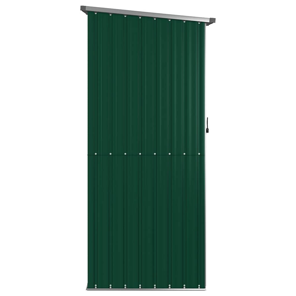 vidaXL Tuinhuis Groen 118,5x97x209,5 cm Gegalvaniseerd Staal