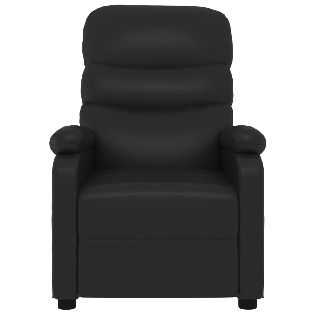 vidaXL Fauteuil elektrisch verstelbaar kunstleer zwart