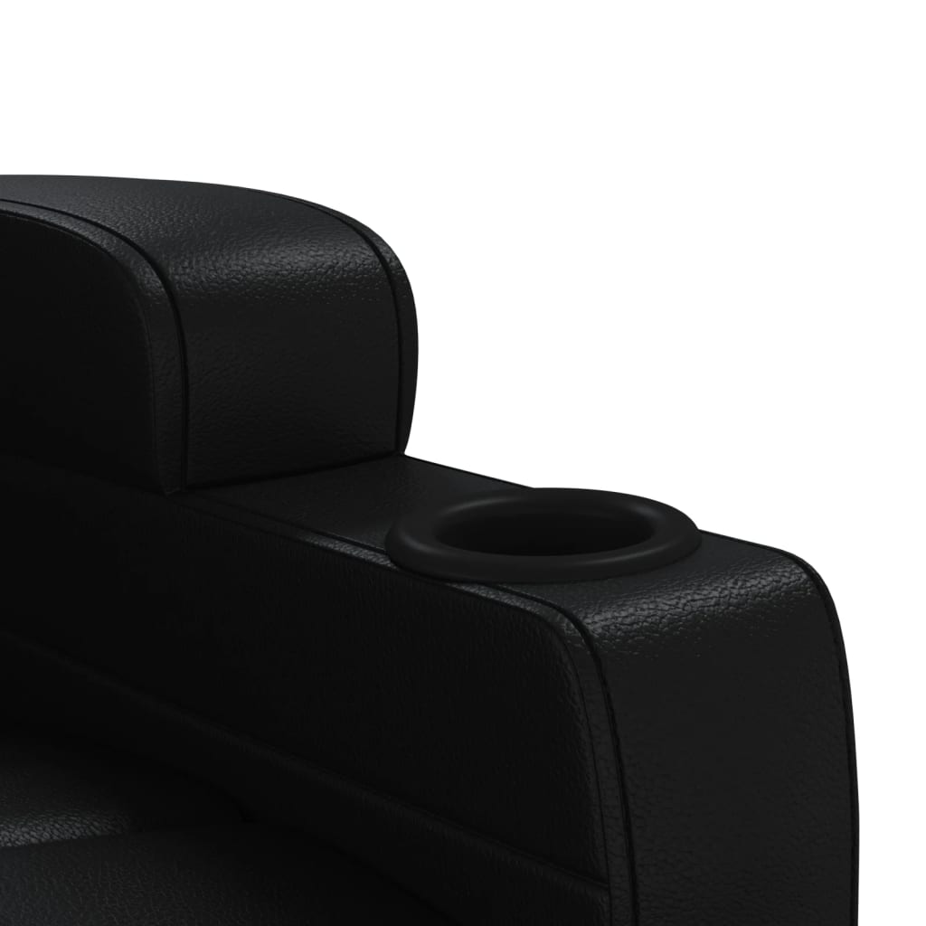 vidaXL Electric massage chair artificial leather black
