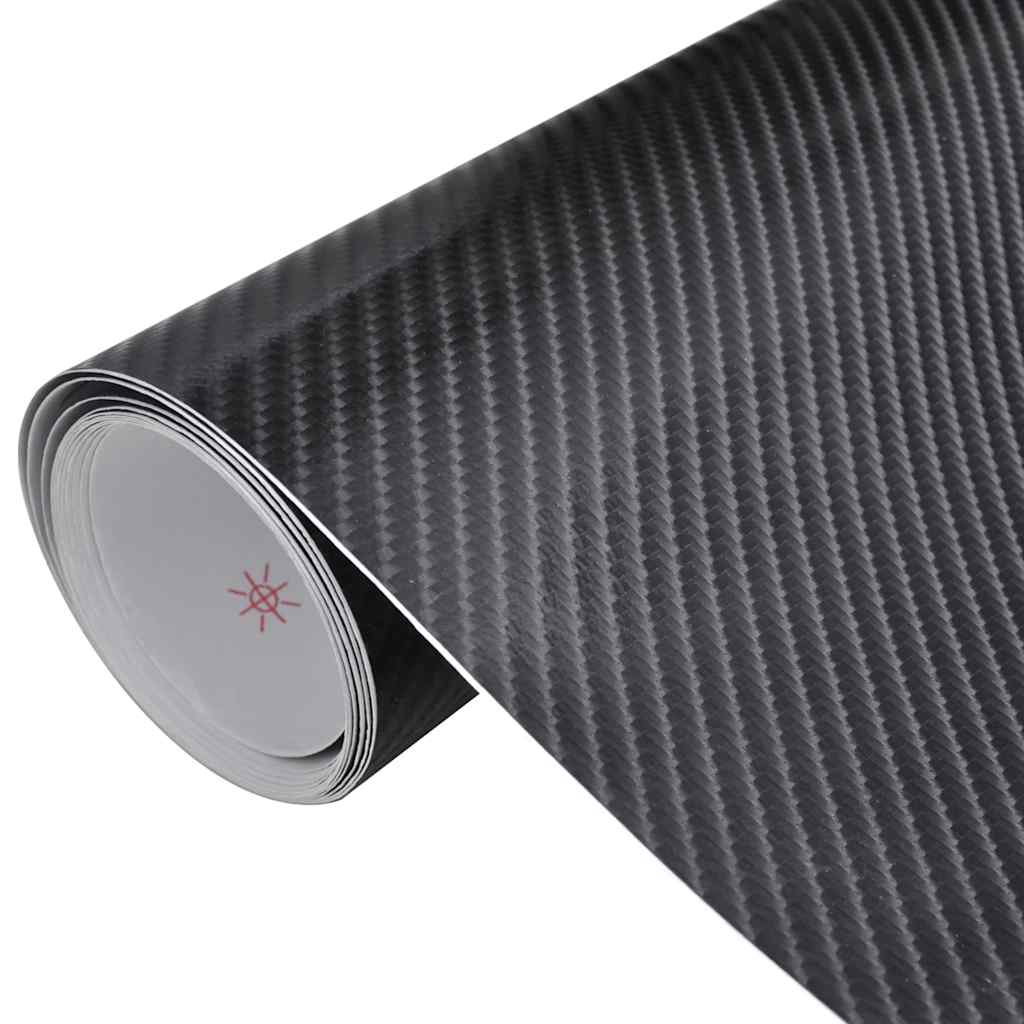 vidaXL Car wrap film 4D 100x150 cm black