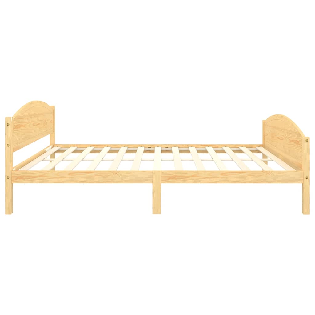 vidaXL Bedframe massief grenenhout 140x200 cm