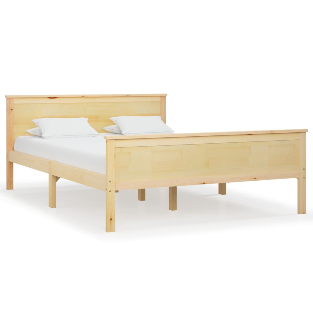vidaXL Cadre de lit massif vert grenenhout 120x200 cm