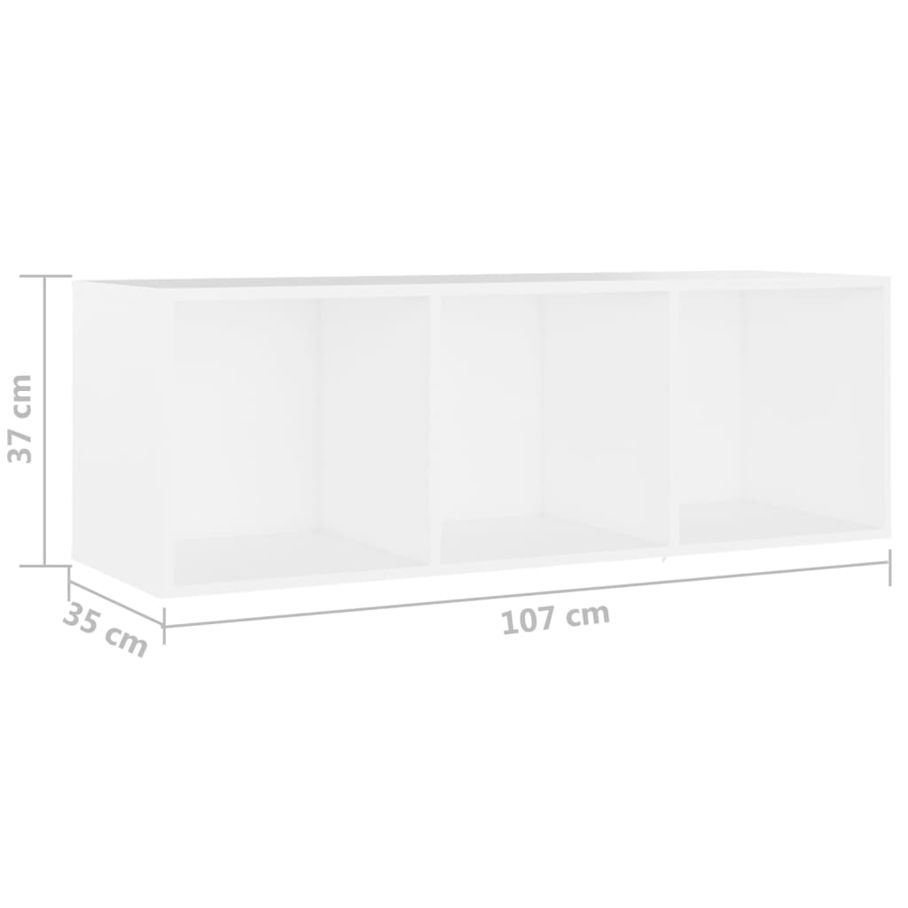 vidaXL 3-Piece TV Cabinet Set Engineered Wood White
