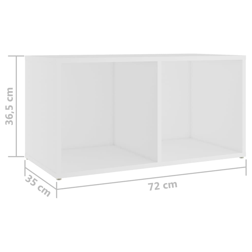 vidaXL 3-Piece TV Cabinet Set Engineered Wood White