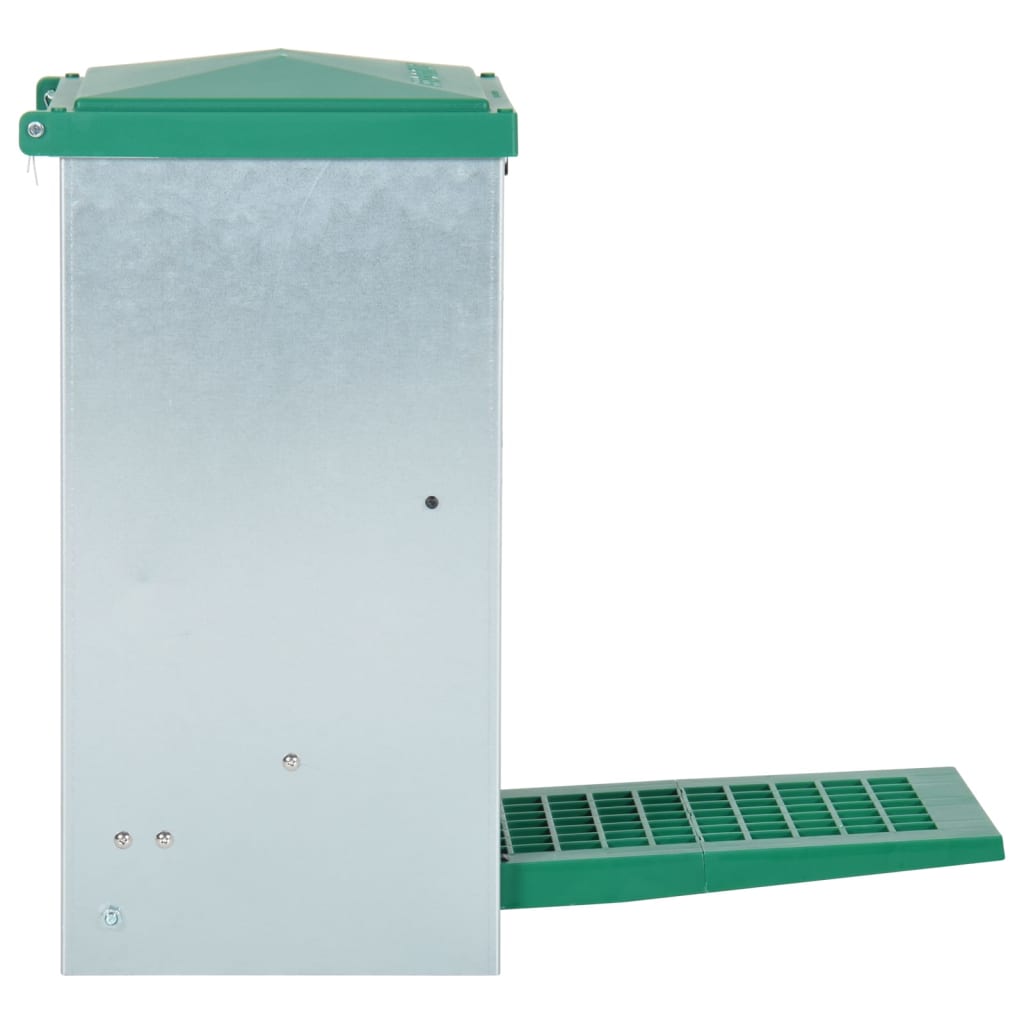 vidaXL Pluimveevoerbak automatisch met pedaal 8 kg