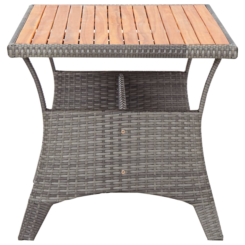 vidaXL Tuintafel 120x70x66 cm massief acaciahout grijs