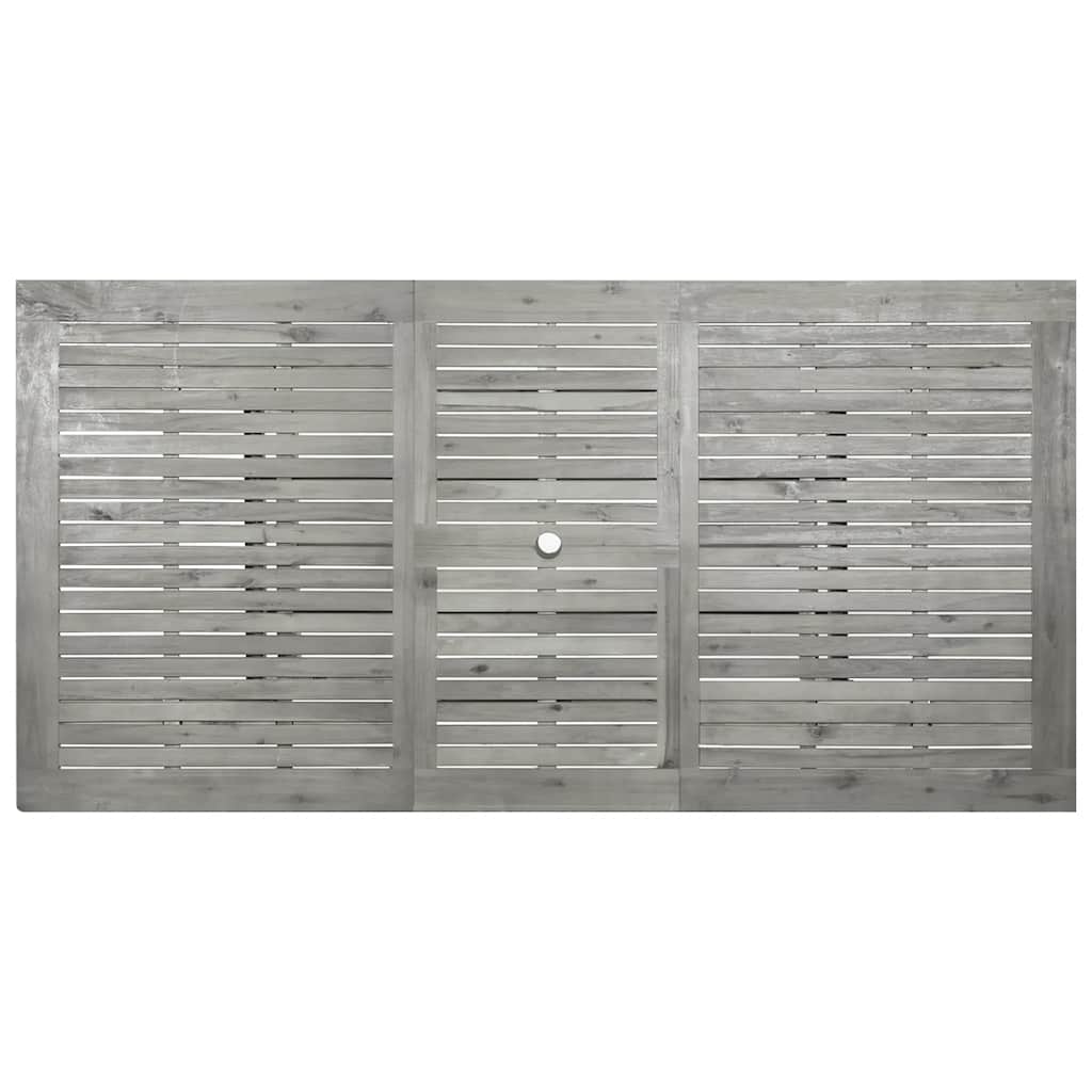 vidaXL Tuintafel (150-200)x100x75 cm massief acaciahout