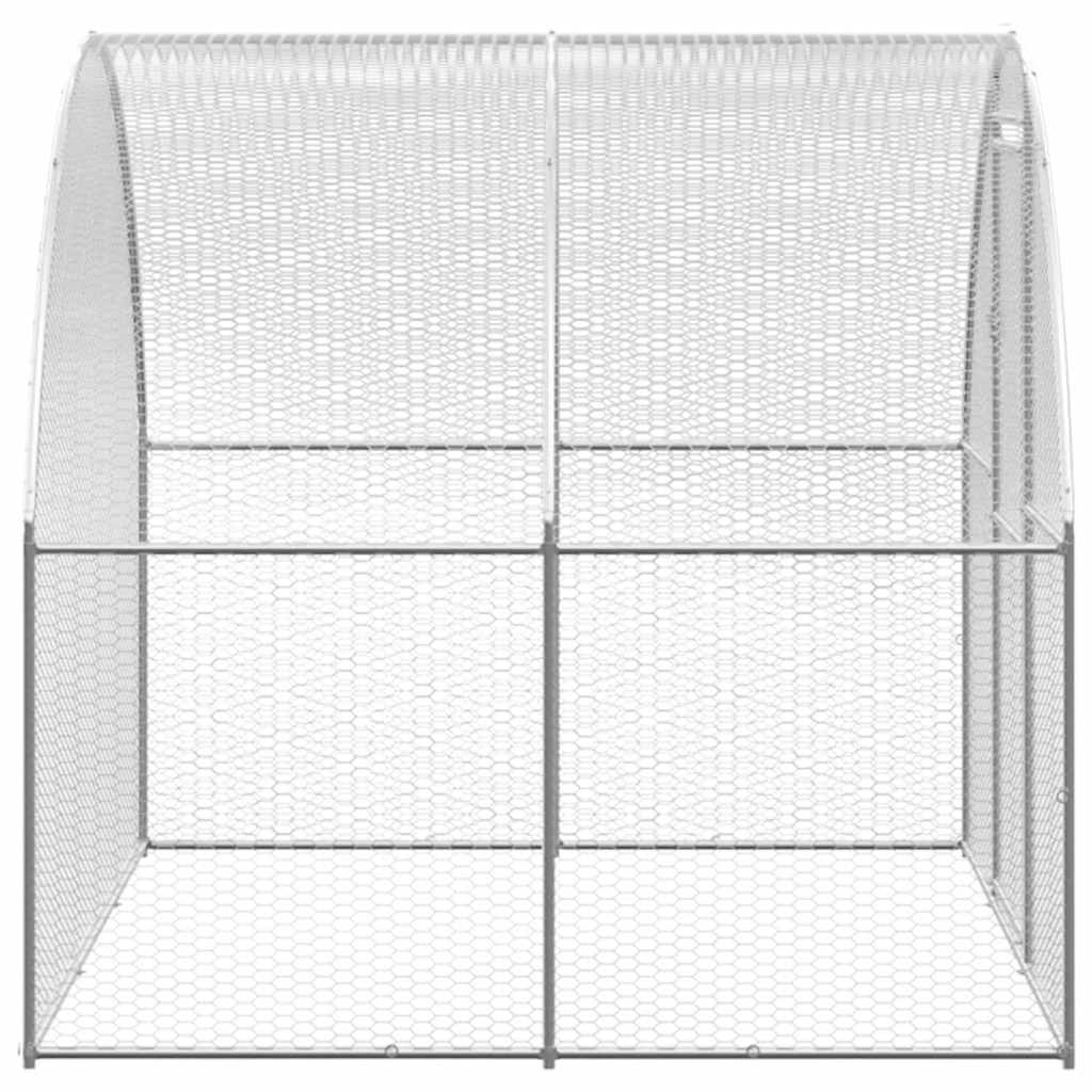 vidaXL Chicken Coop 3x2x2 m Galvanized Steel