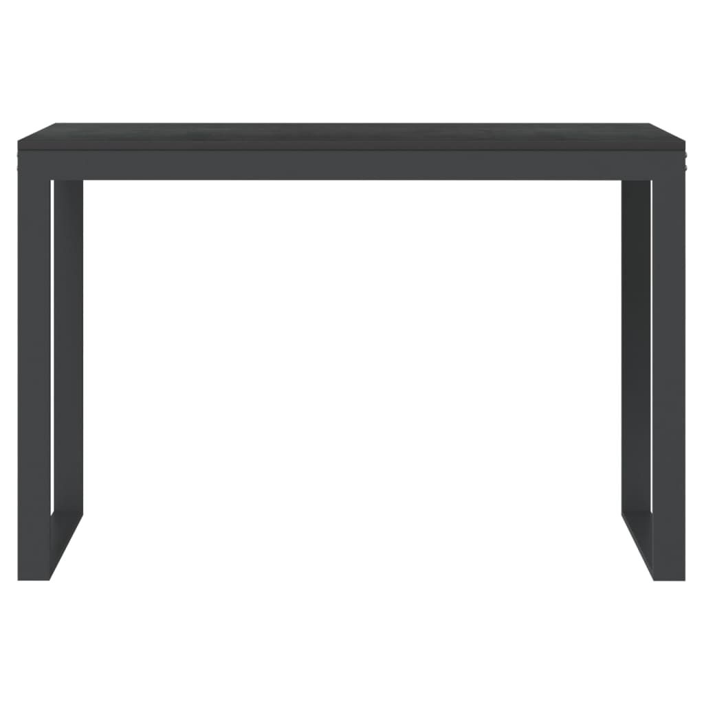 vidaXL Computerbureau 110x60x73 cm spaanplaat zwart