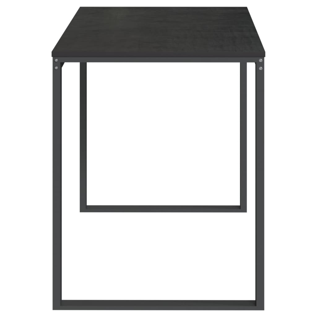 vidaXL Computerbureau 110x60x73 cm spaanplaat zwart