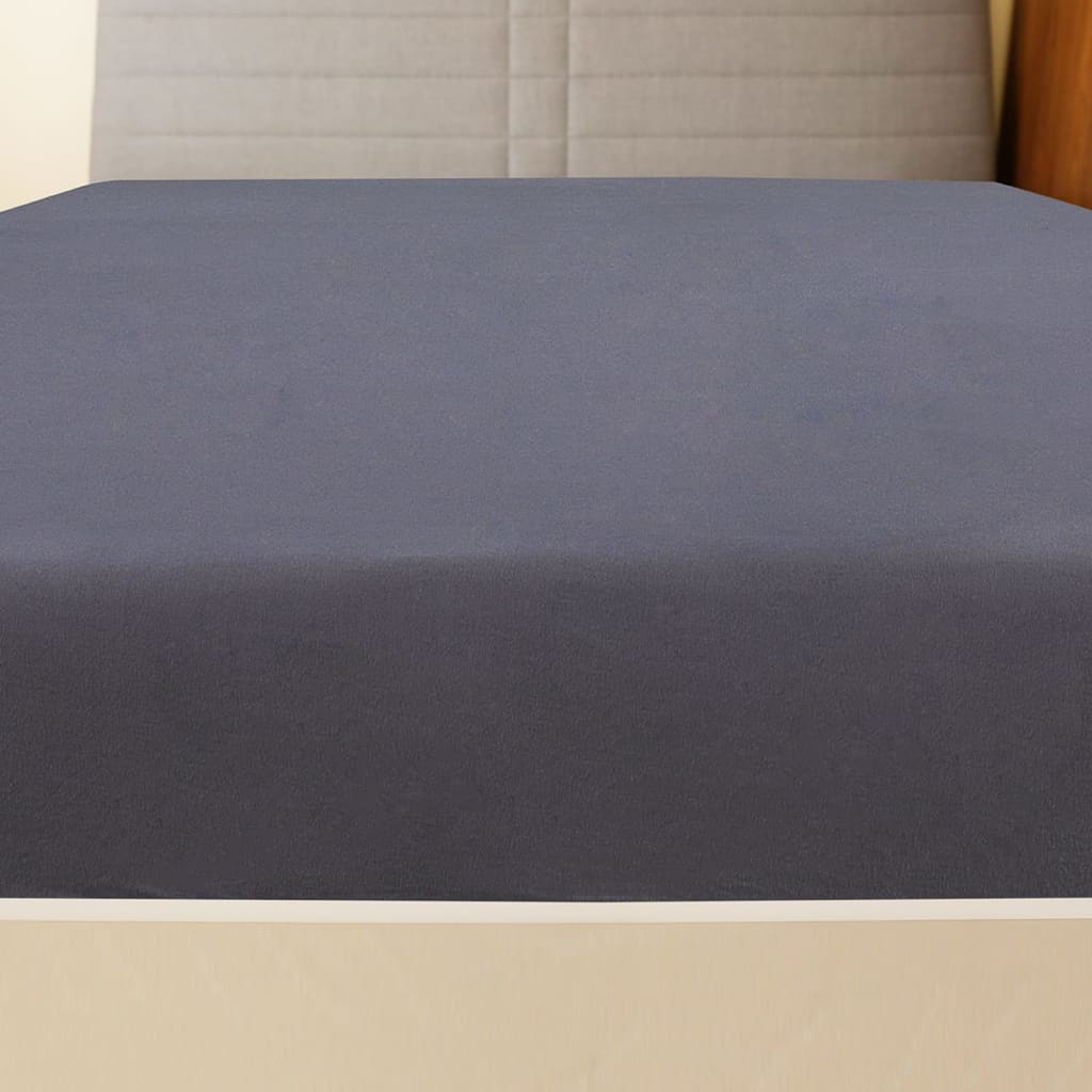 vidaXL Jersey Hoeslaken 90x200 cm katoen couleur antraciet