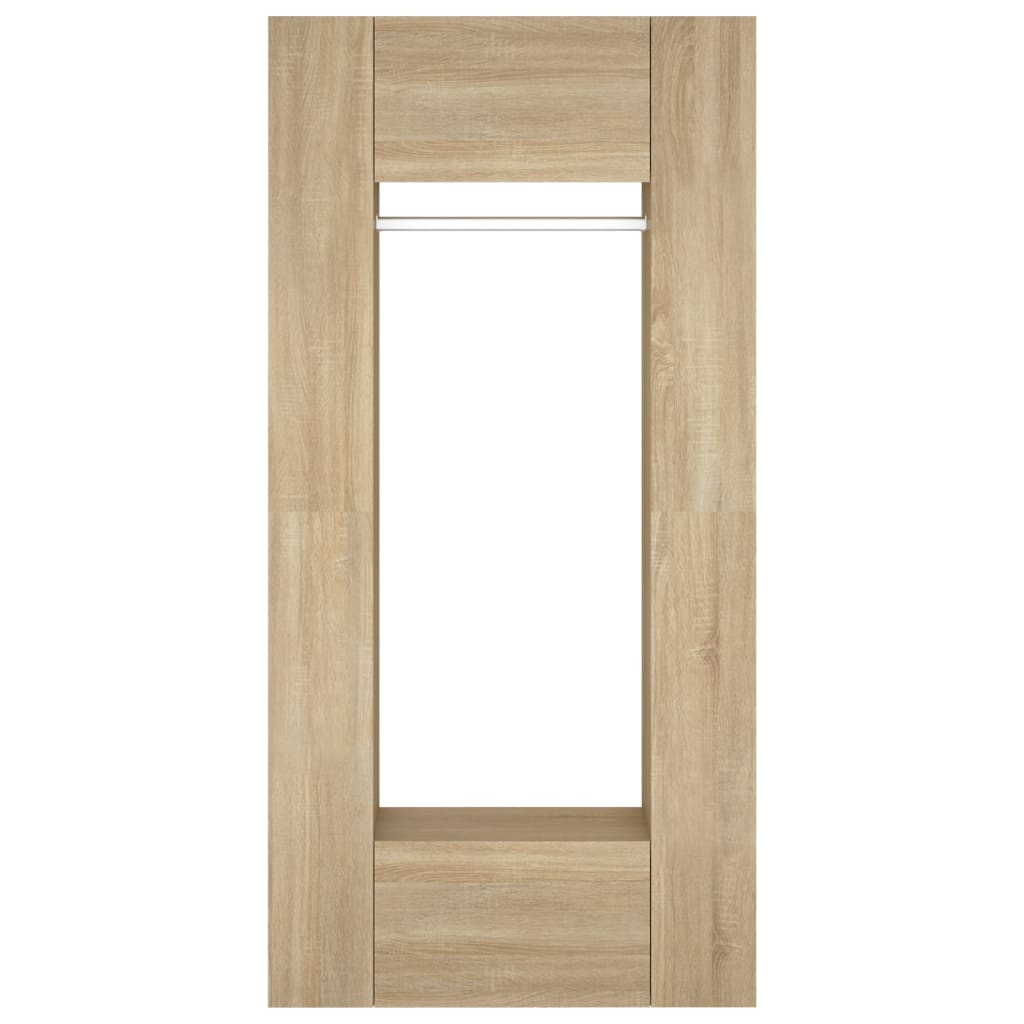 vidaXL Hallway Cabinets 2 pcs Engineered Wood Sonoma Oak Colour