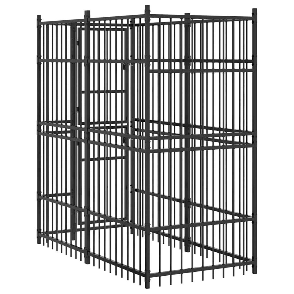 vidaXL Dog Kennel 1.84 m² Steel