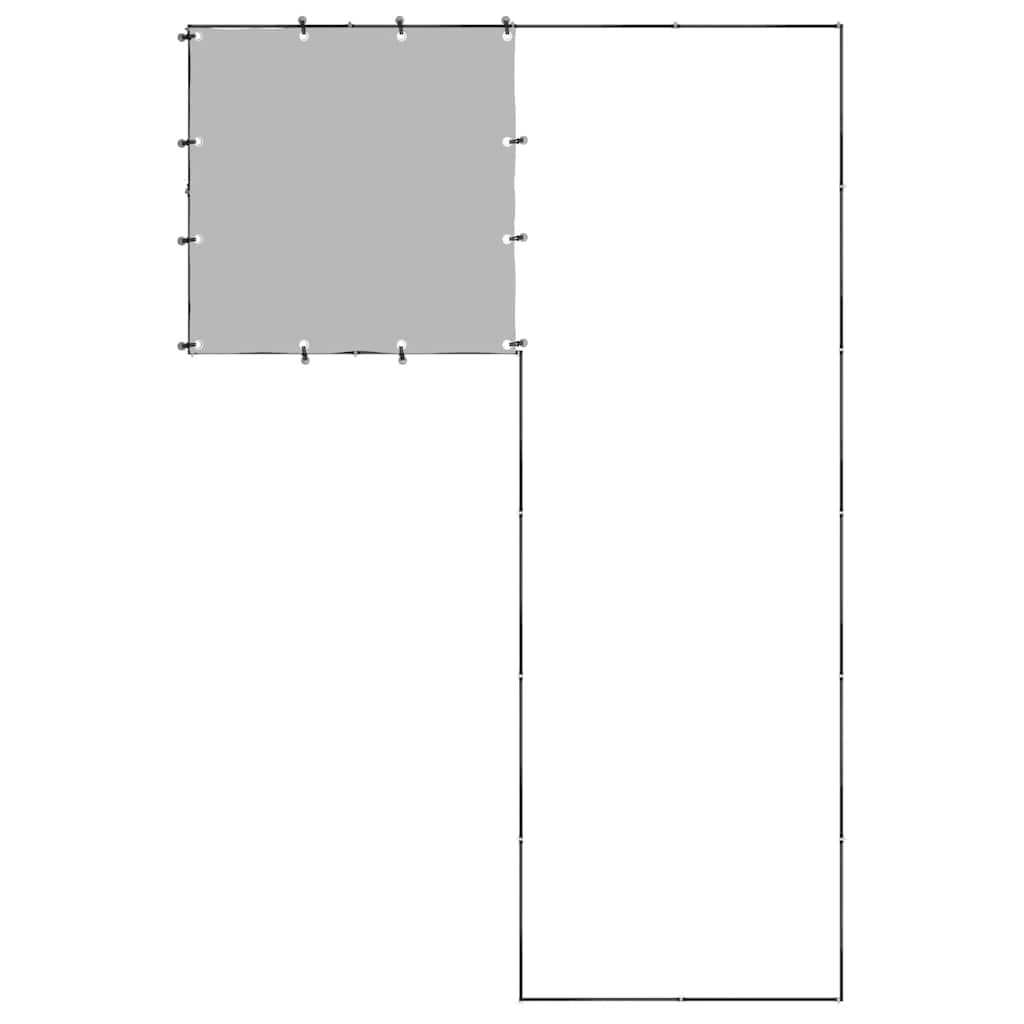 vidaXL Dog Kennel 4.84 m² Steel Black