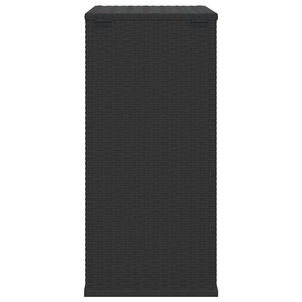 vidaXL Tuinbox 100x49x103,5 cm polyetheen rattan zwart