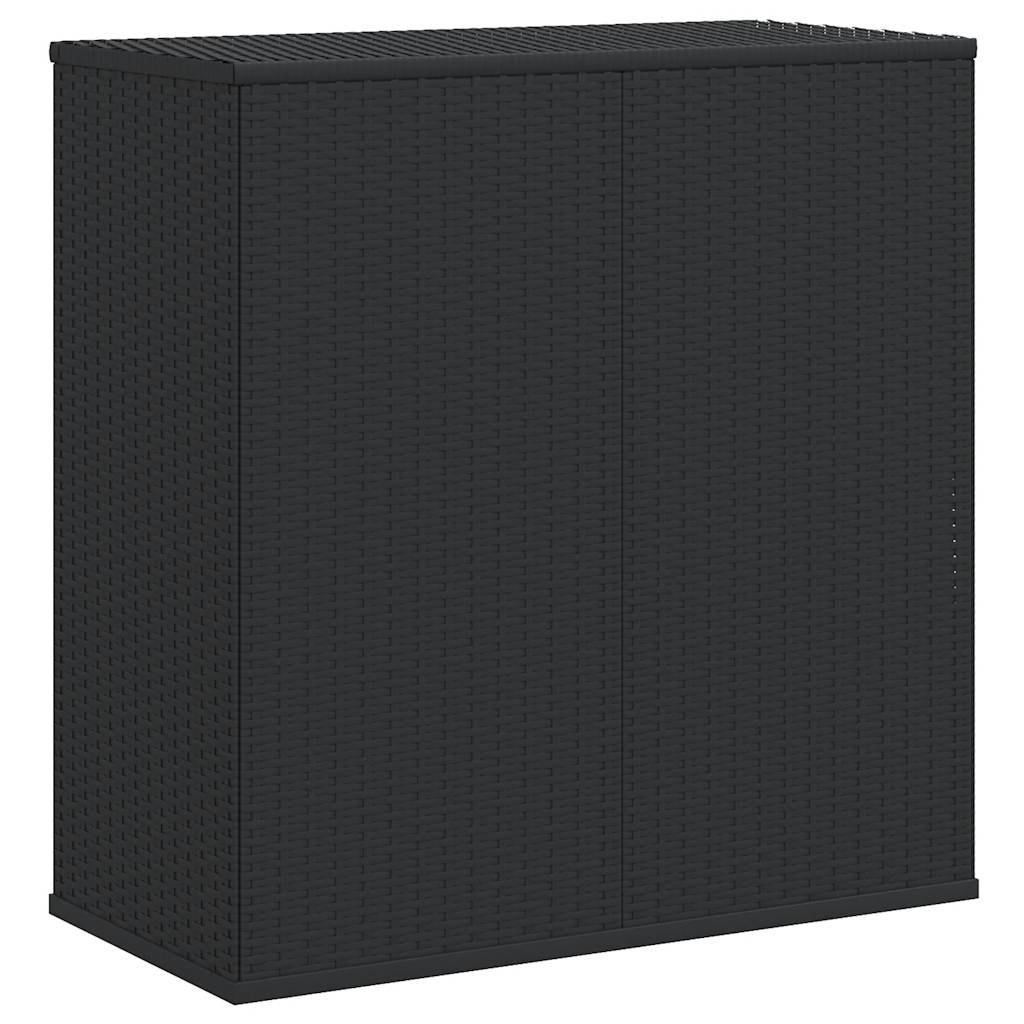 vidaXL Tuinbox 100x49x103,5 cm polyetheen rattan zwart