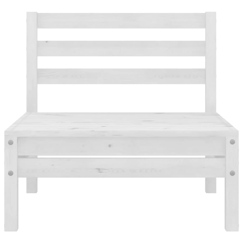 vidaXL 5-piece Lounge Set Solid Pine Wood White