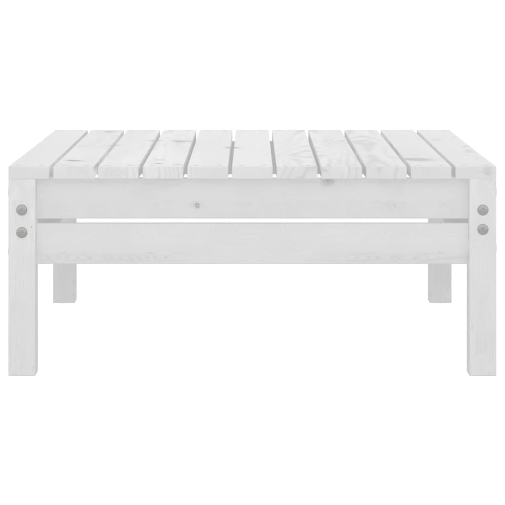 vidaXL 9-delige Loungeset massief grenenhout wit