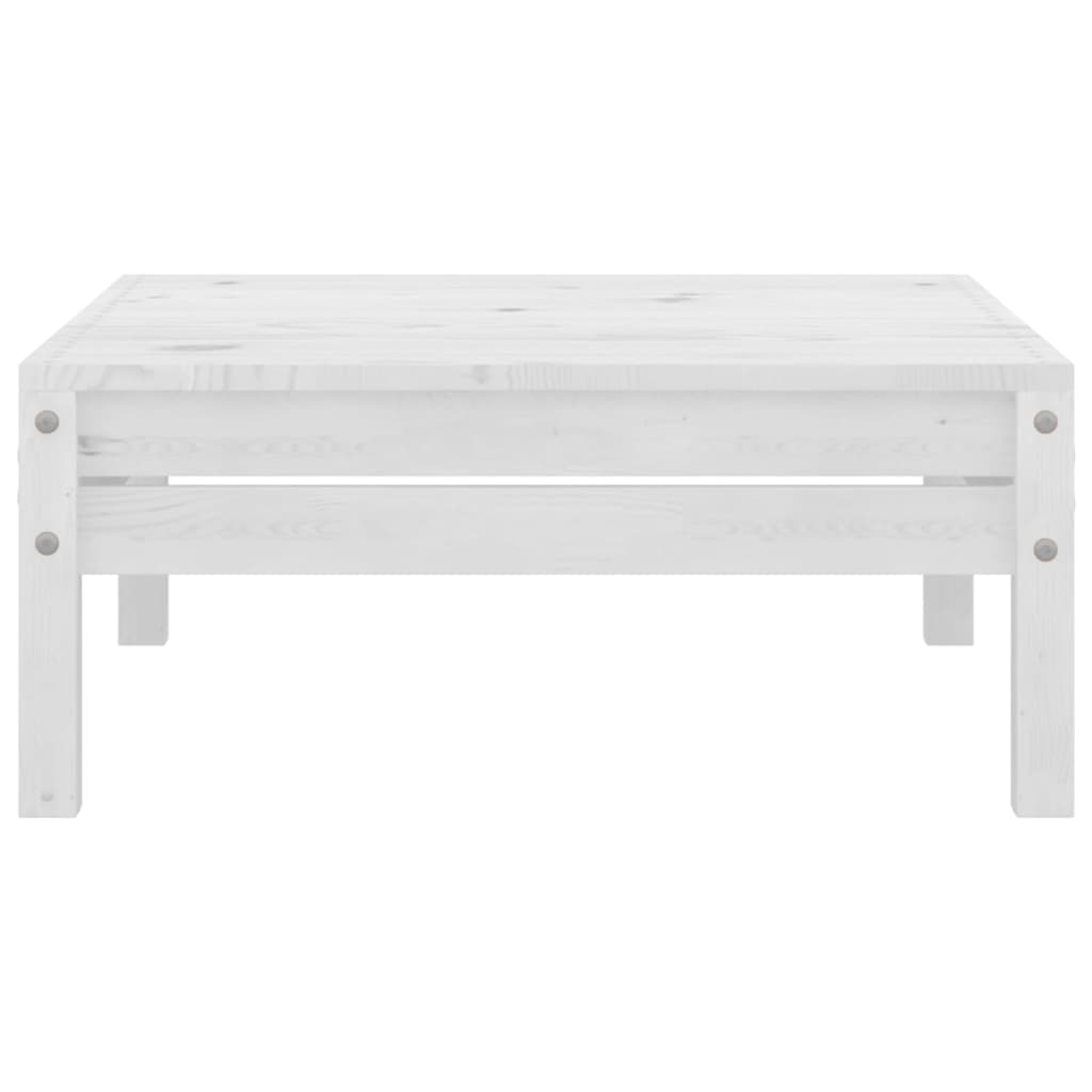 vidaXL 7-Piece Lounge Set Solid Pine Wood White