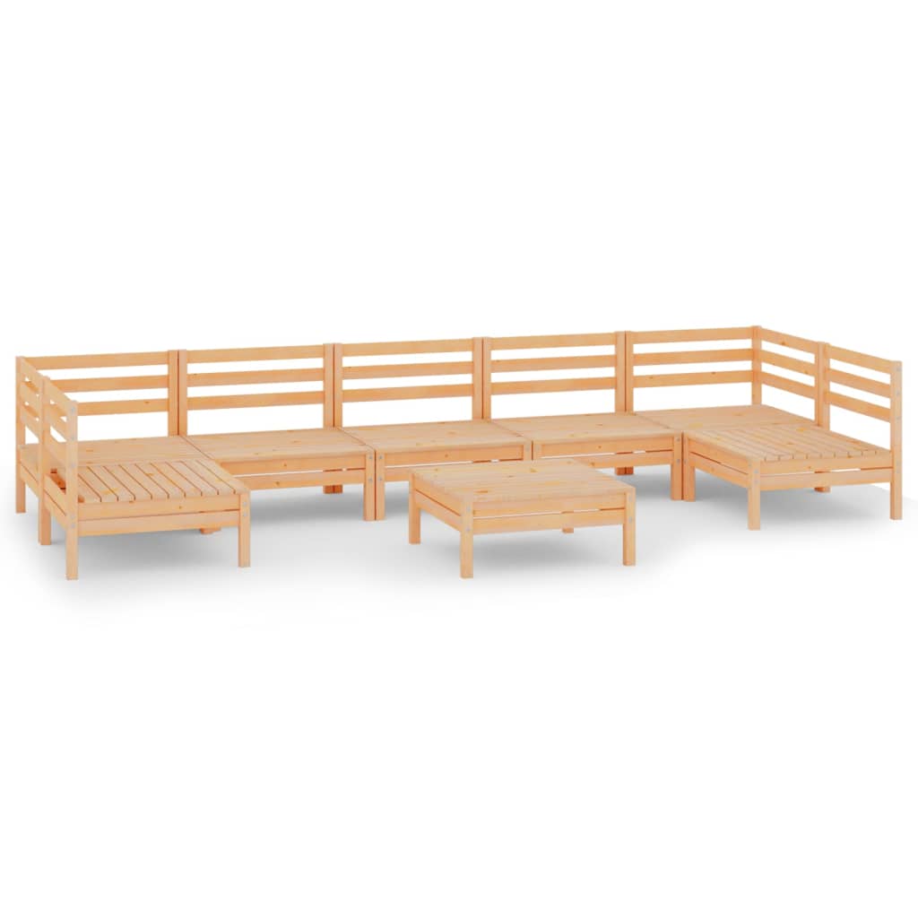 vidaXL 8-delige Loungeset massief grenenhout