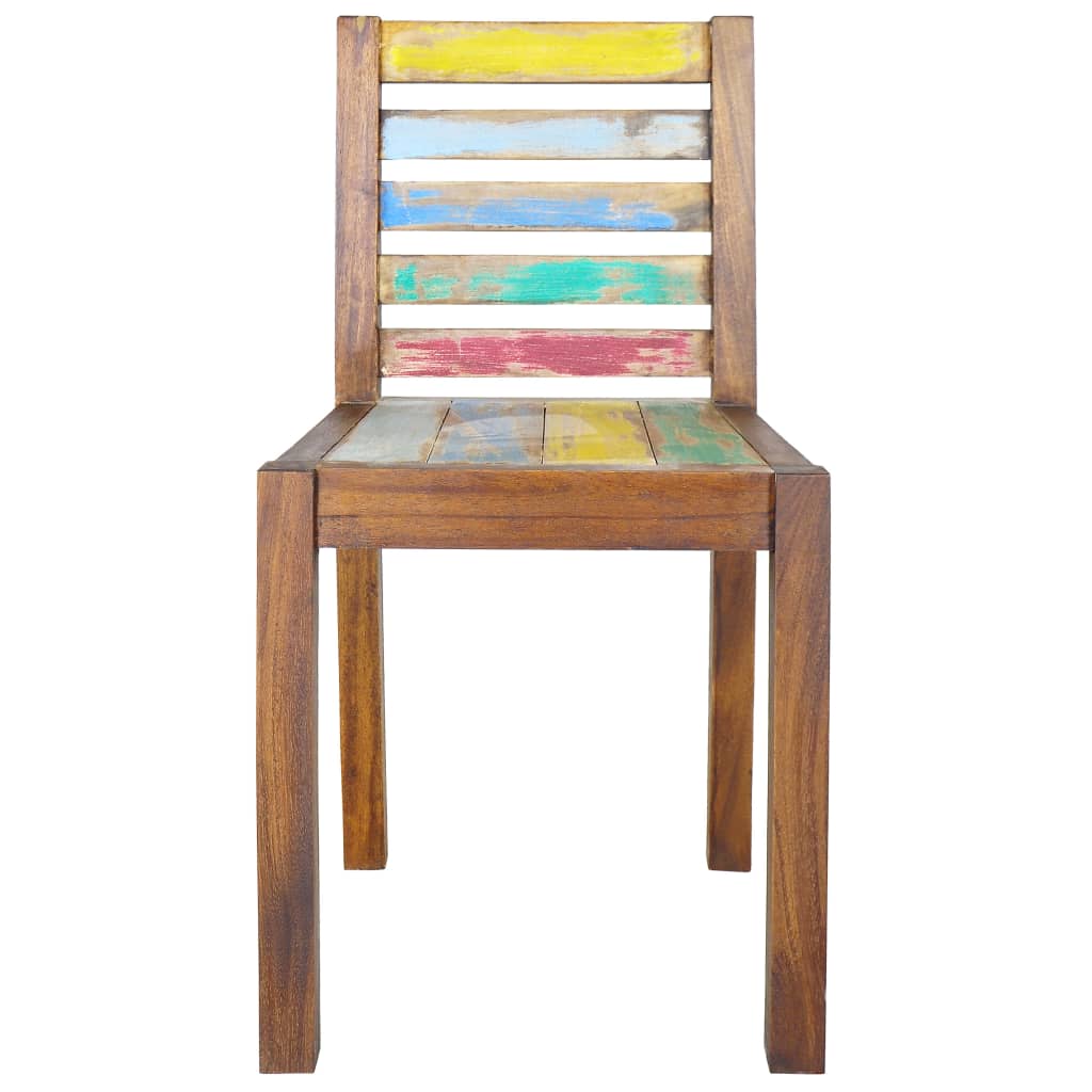 vidaXL Eetkamerstoelen 6 st massief gerecycled hout