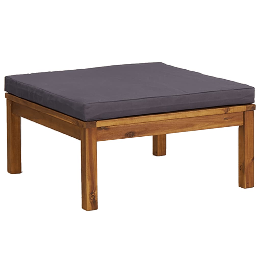 vidaXL Ensemble de salon 6 personnes avec coussins en acacia massif