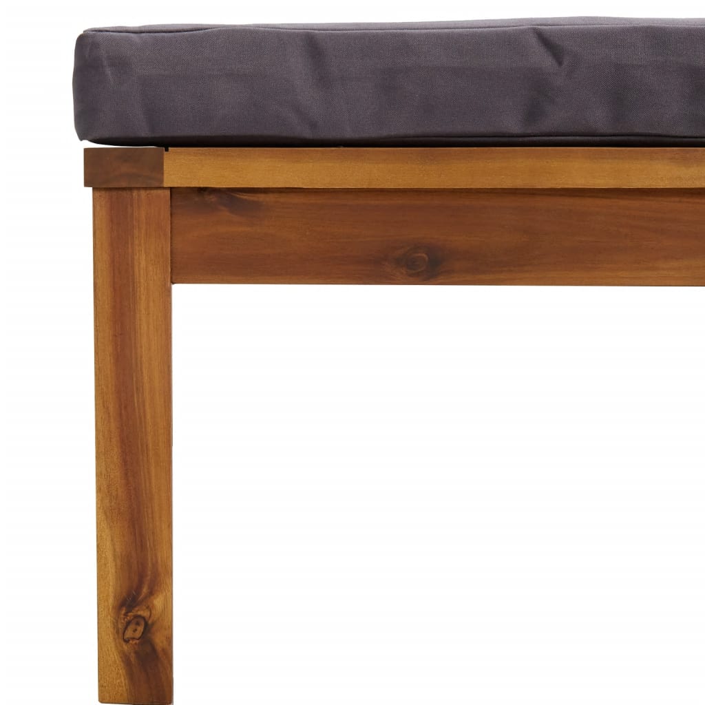 vidaXL Ensemble de salon 6 personnes avec coussins en acacia massif