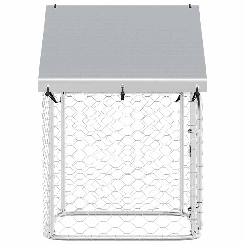 vidaXL Outdoor Dog Kennel with Roof 100x100x150 cm