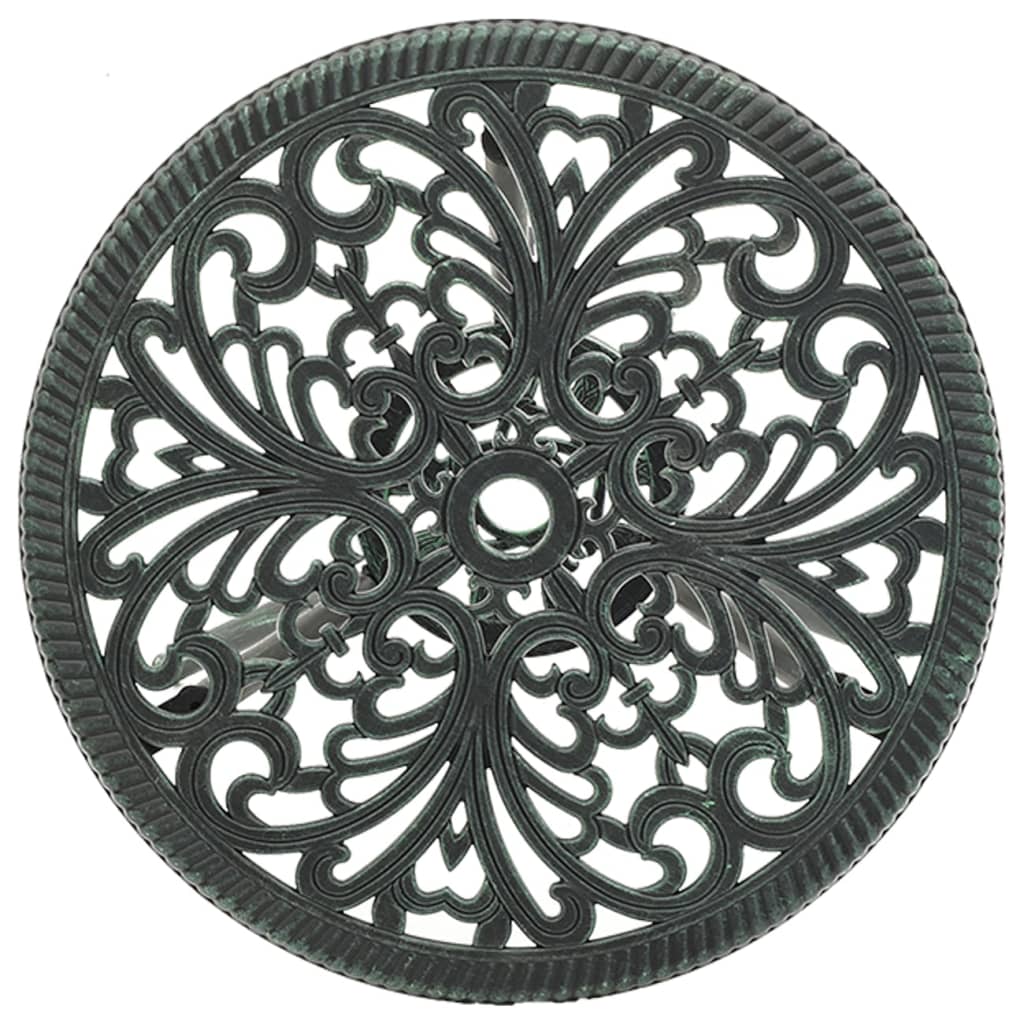 vidaXL 3-Piece Cast Aluminum Bistro Set Green