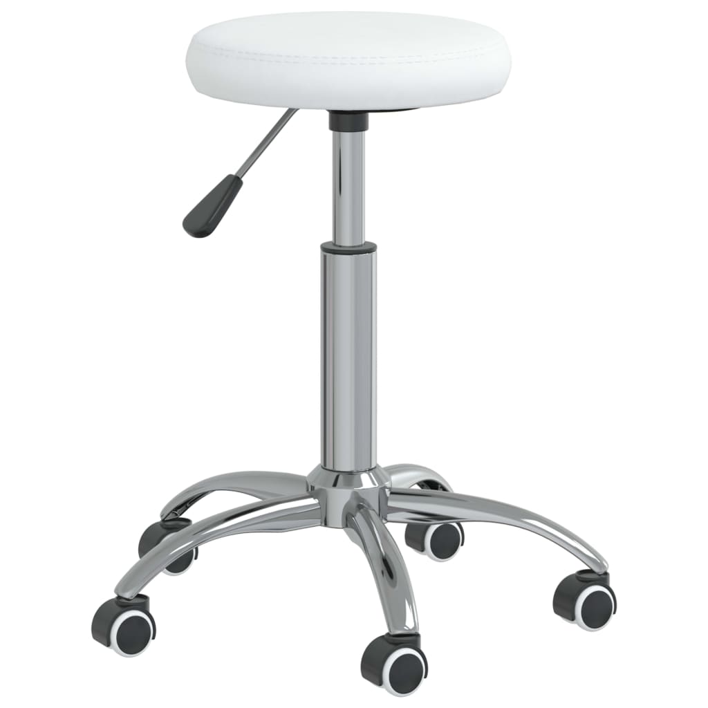 vidaXL Massagekruk kunstleer wit