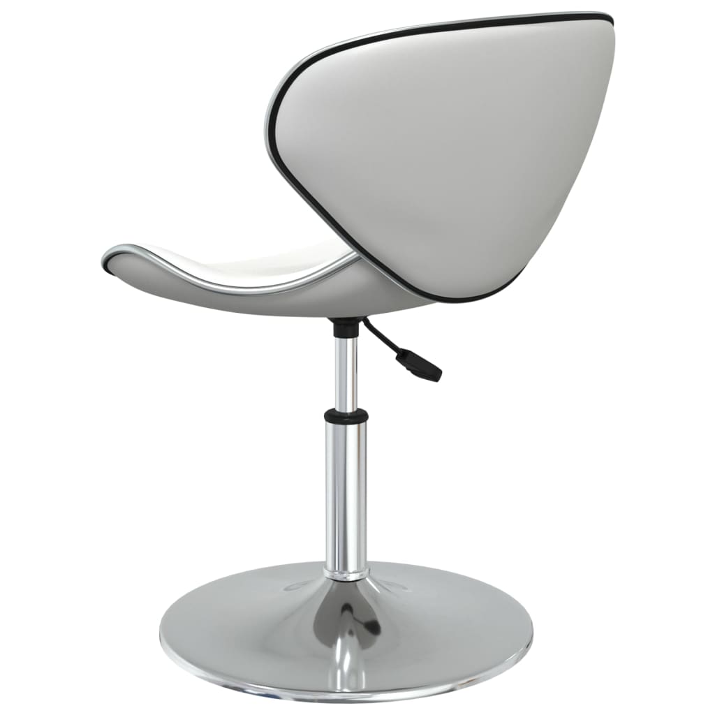 vidaXL Eetkamerstoelen 4 st kunstleer wit