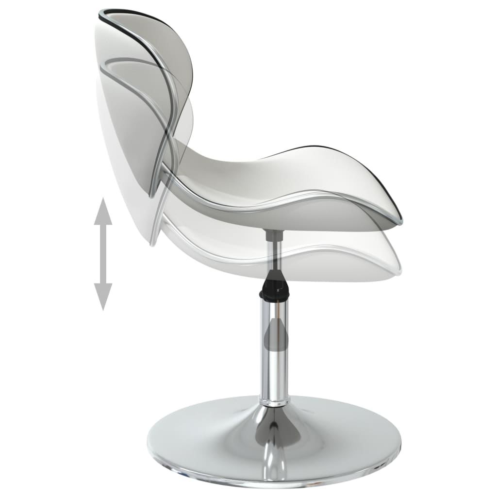 vidaXL Eetkamerstoelen 4 st kunstleer wit