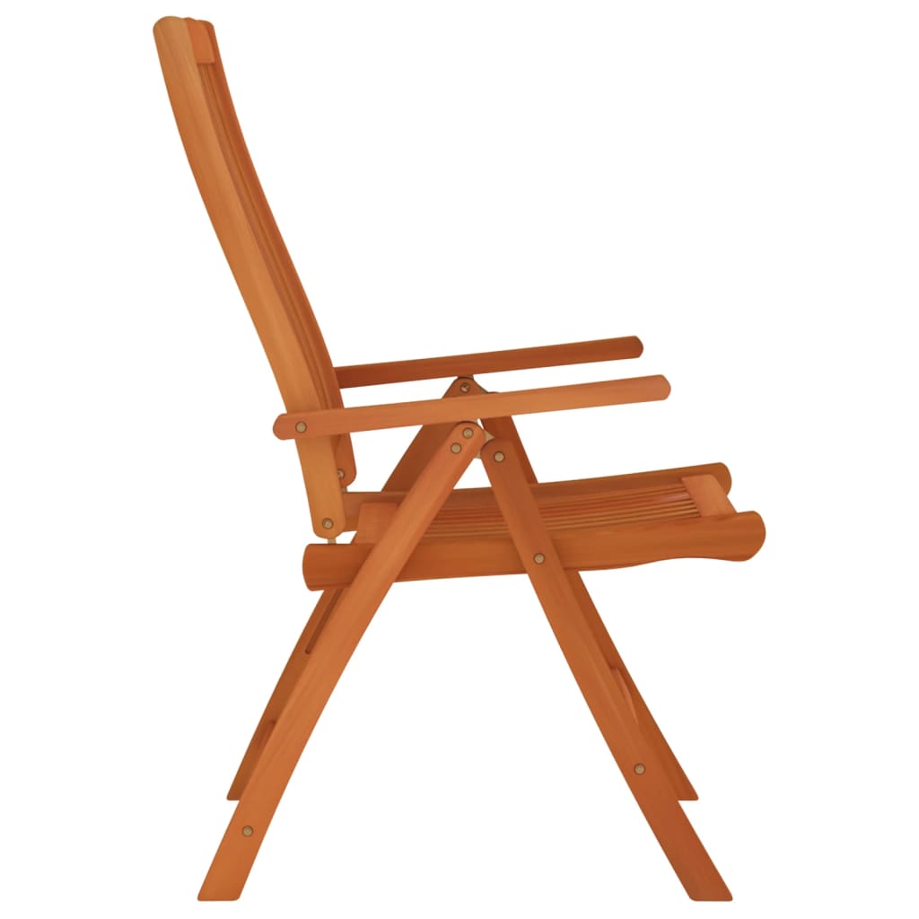 vidaXL Garden Chairs 4 pcs Foldable Solid Eucalyptus Wood