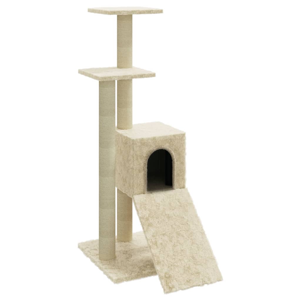 vidaXL Meuble de jardin avec palettes en sisal 92 cm crème jaune