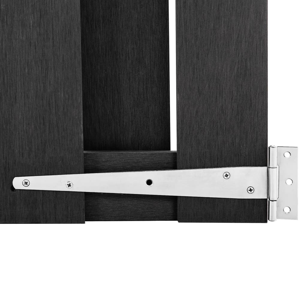 vidaXL Gate 100x112 cm WPC grey
