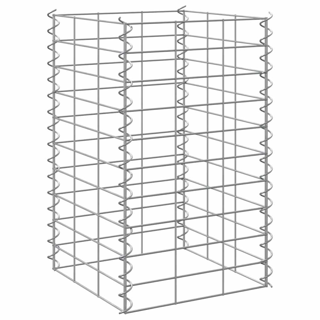 vidaXL Gabion plantenbakken 3 st verhoogd 30x30x50 cm ijzer