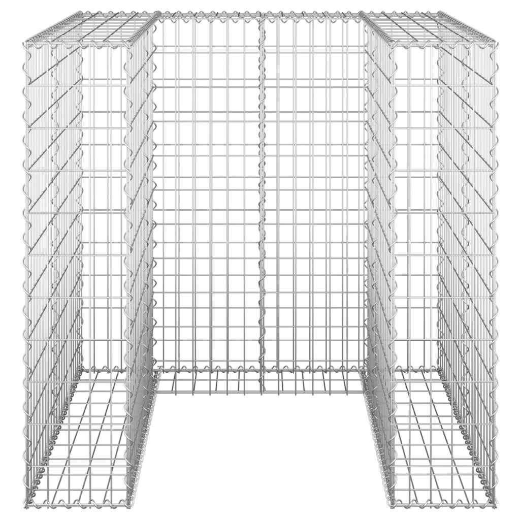 vidaXL Schanskorf voor container 110x100x110 cm gegalvaniseerd staal
