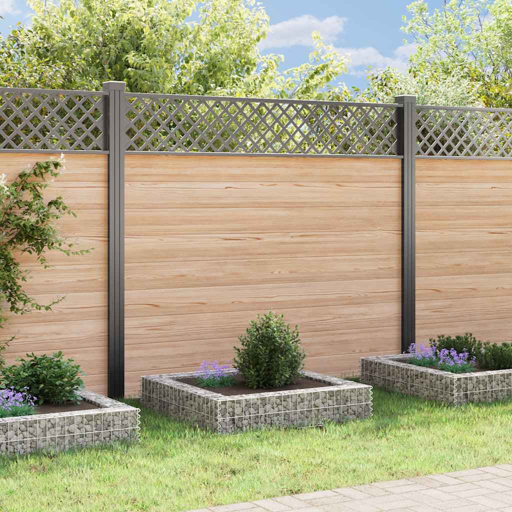 vidaXL Raised Gabion Planter 100x100x20 cm Galvanized Steel
