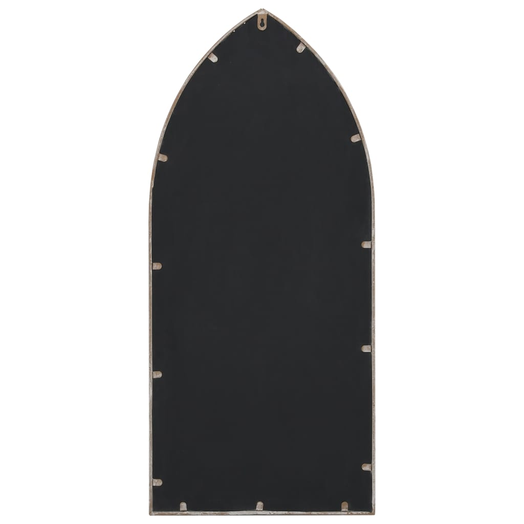 vidaXL Garden Mirror 100x45 cm Iron Sand-colored